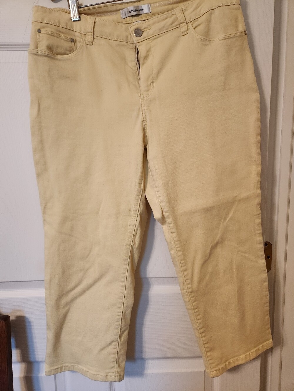 croft & barrow Pale Yellow Ankle Jeans